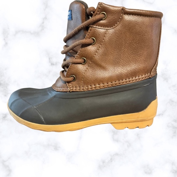 Sperry Port Duck Boot - Kids/Boy- Size 1M- Brown/Navy - Picture 5 of 6